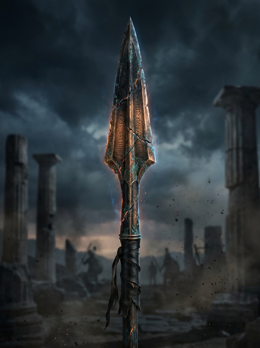 Spear of Achilles entity image. Greek Mythology