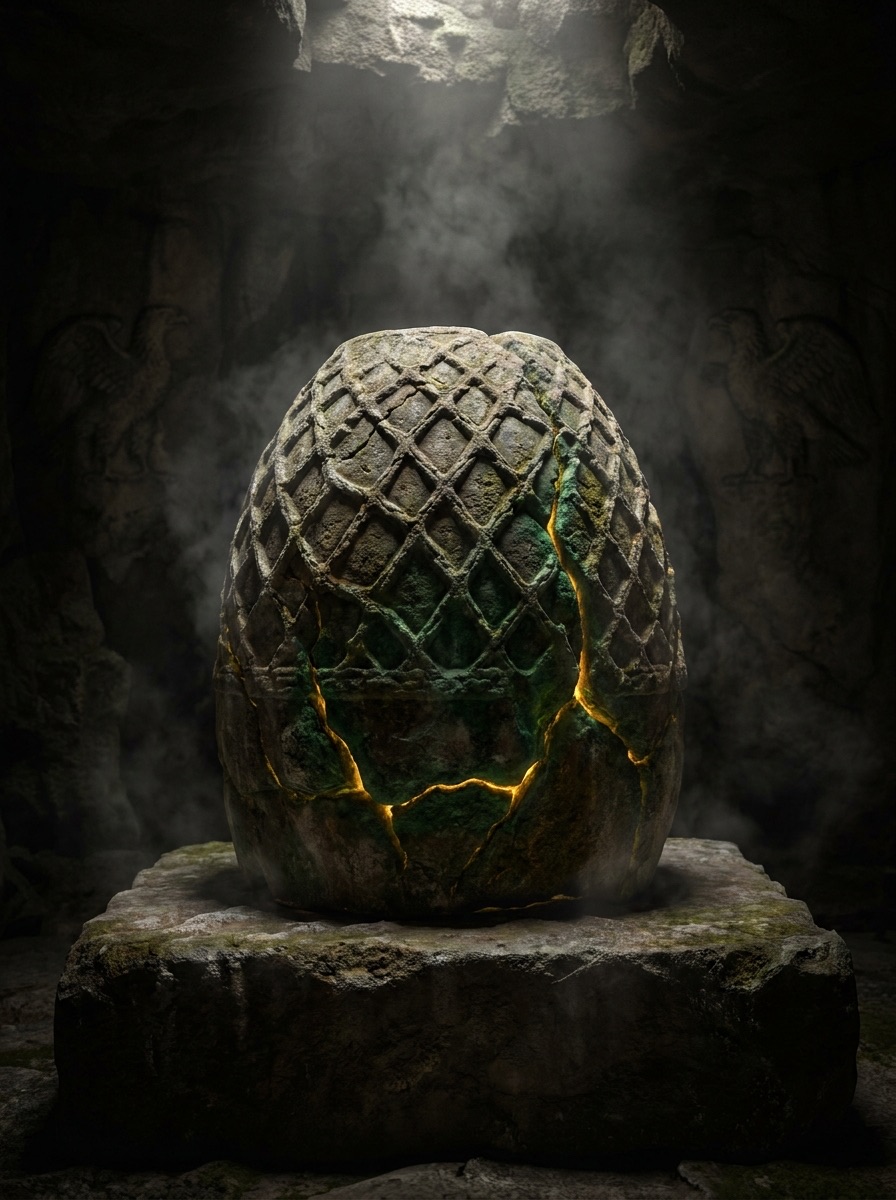 imagen de la entidad de Ónfalo. Mitología griega