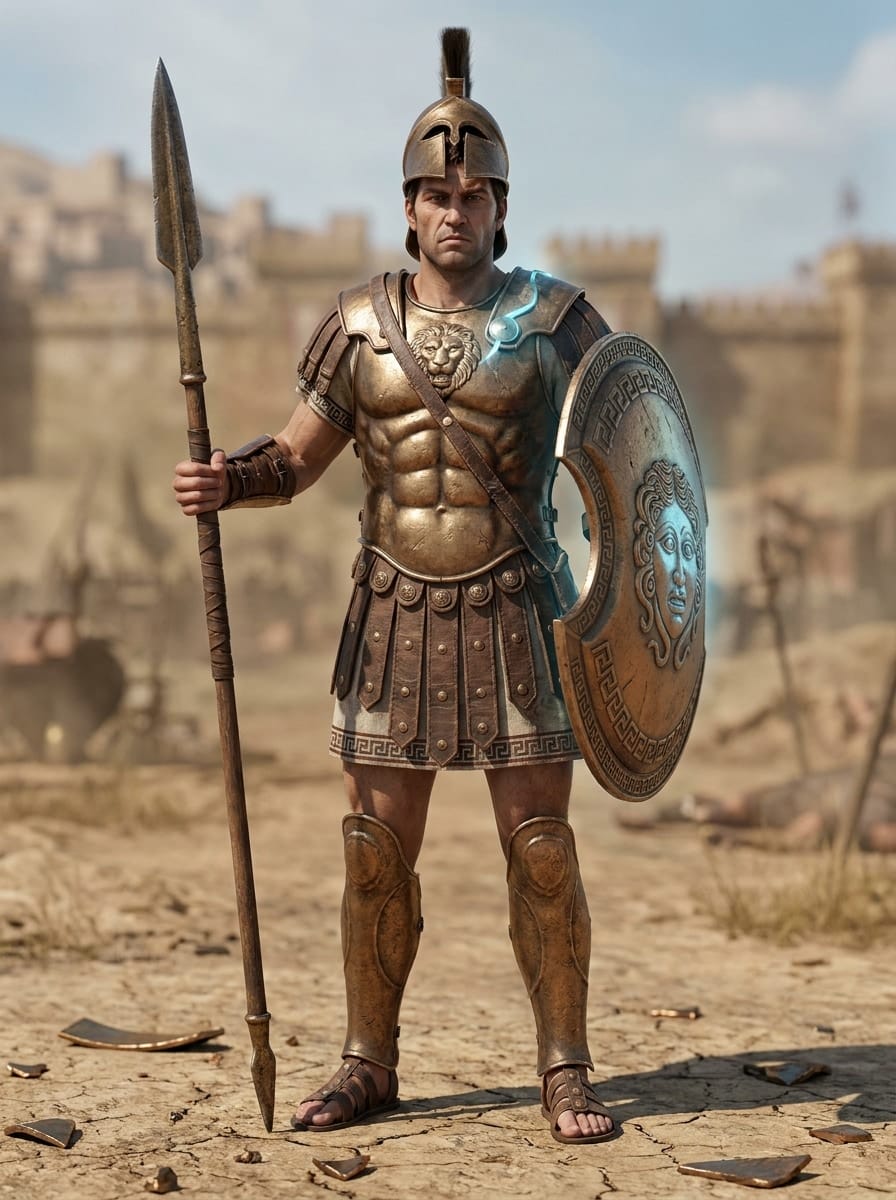 imagen de la entidad de Diomedes. Mitología griega
