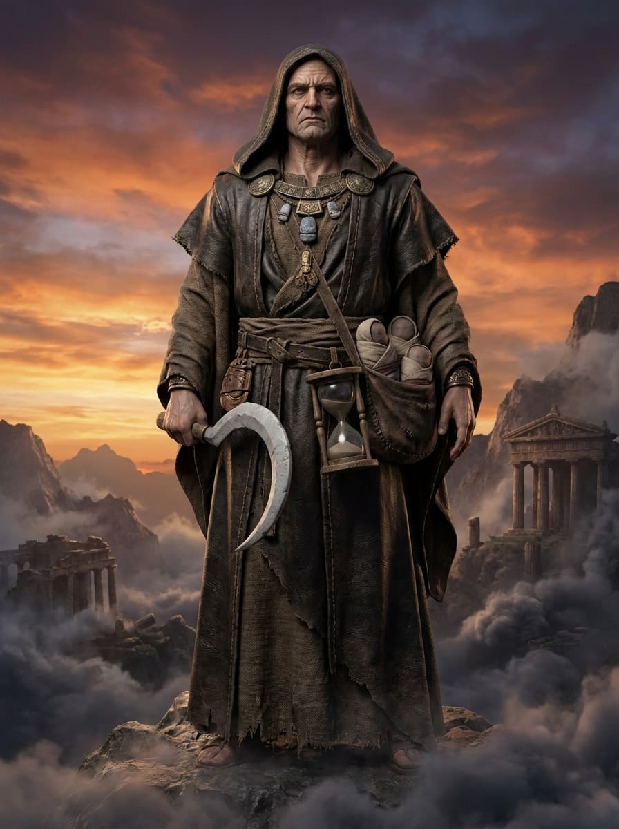 imagen de la entidad de Crono. Mitología griega