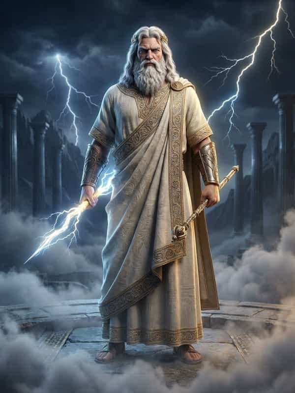 Zeus entity image. Thunderous God-King of Olympus