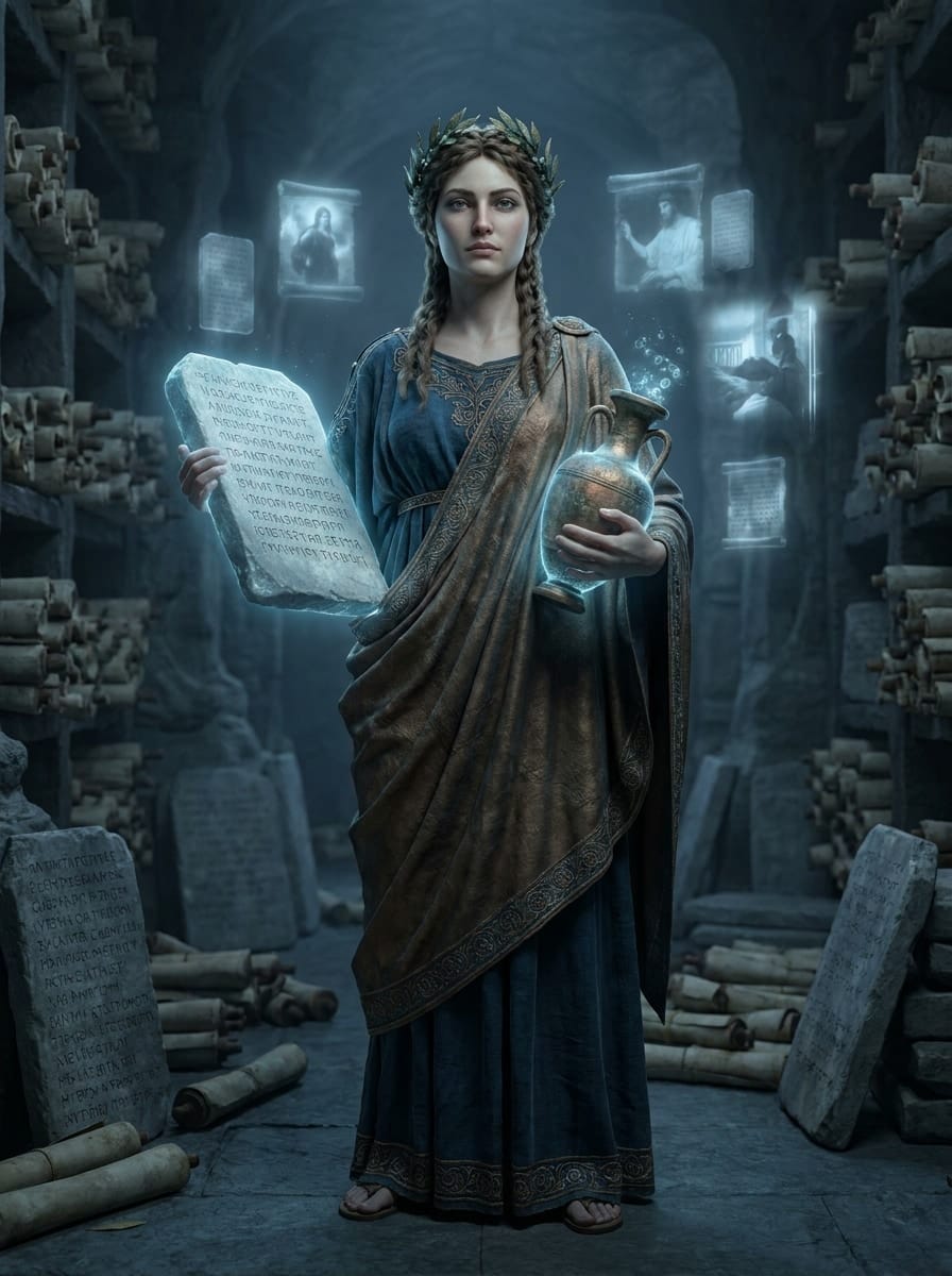 Mnemosyne entity image. Greek Mythology