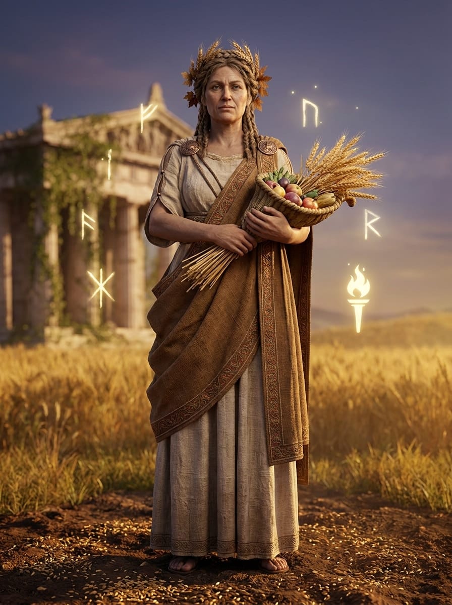 Demeter entity image. Goddess of Grain, Abundance, and Maternal Grief
