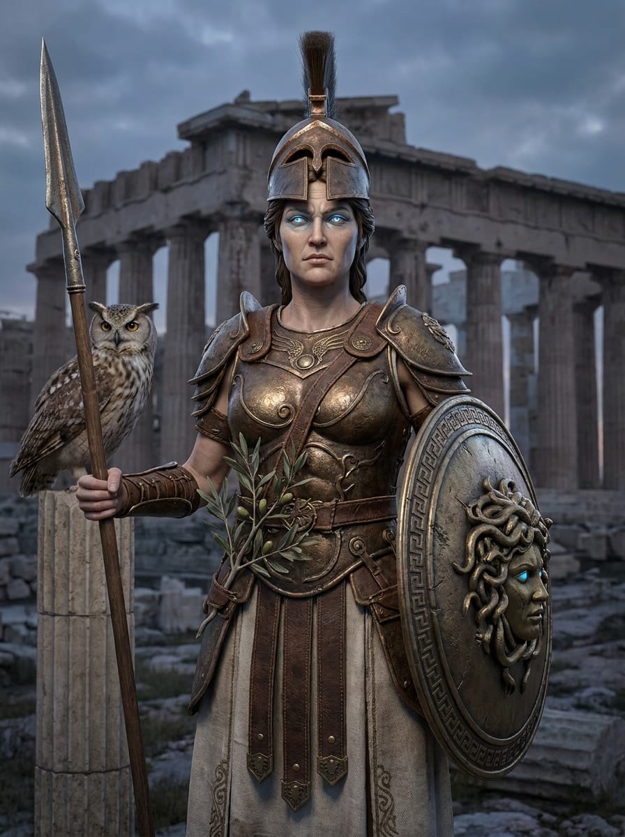 Athena entity image. Goddess of Wisdom, Battle Strategy, and the City-State