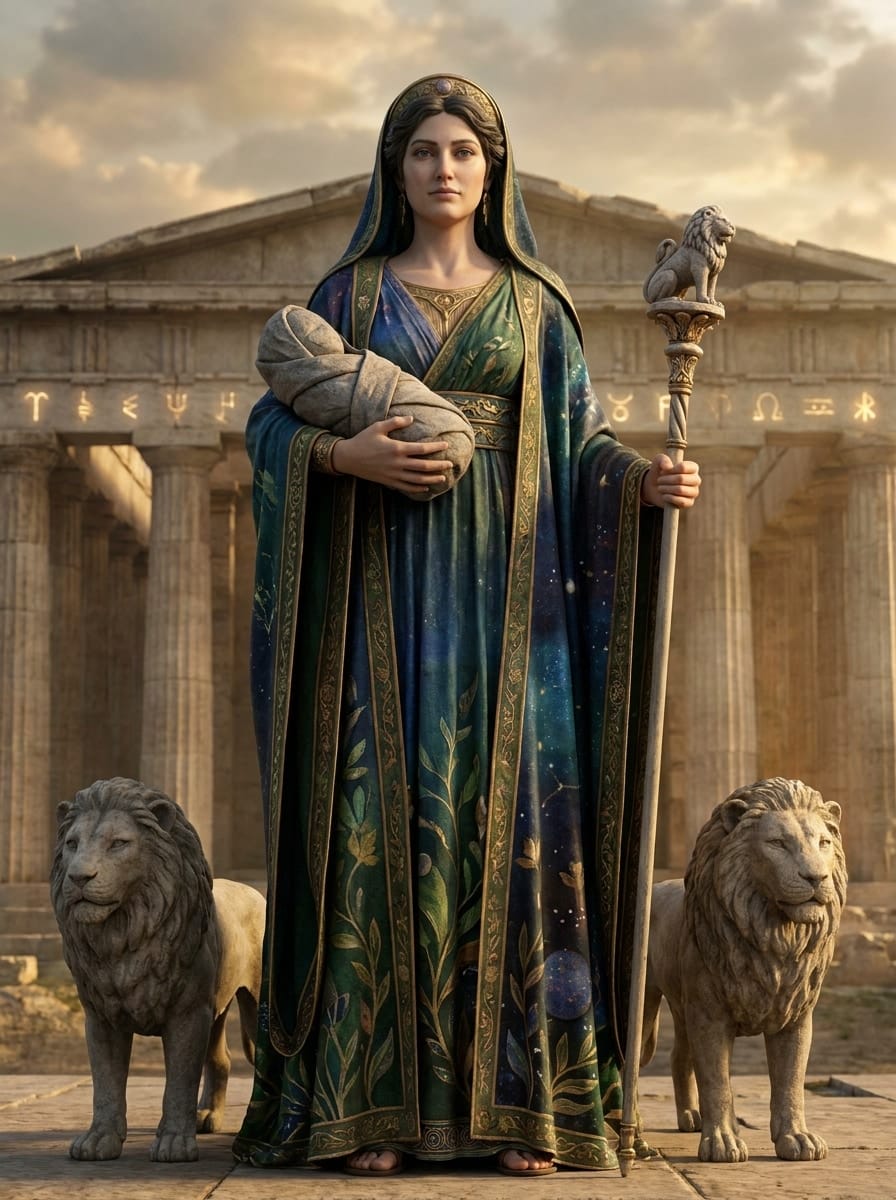imagen de la entidad de Rea. Mitología griega