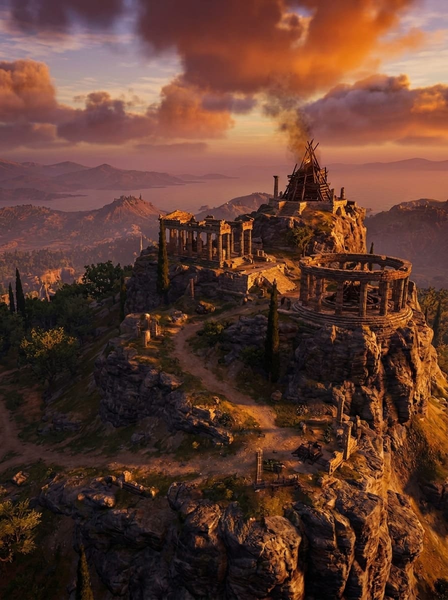 Mount Oeta entity image. Greek Mythology