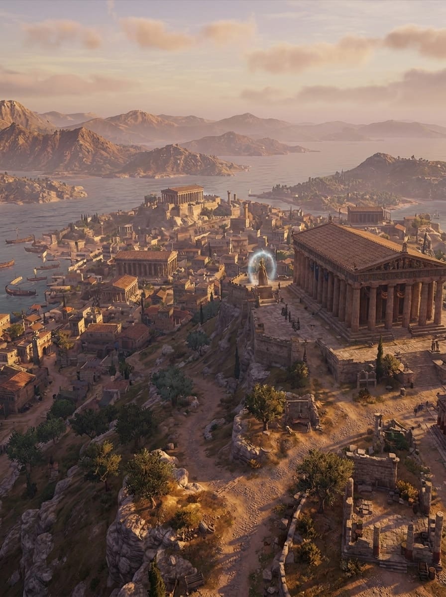 image de l'entité de Athènes. Mythologie grecque