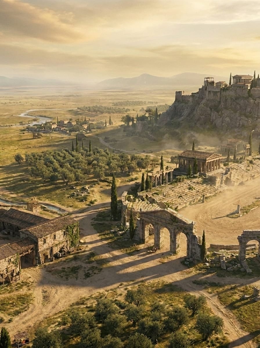 imagen de la entidad de Élide. Mitología griega