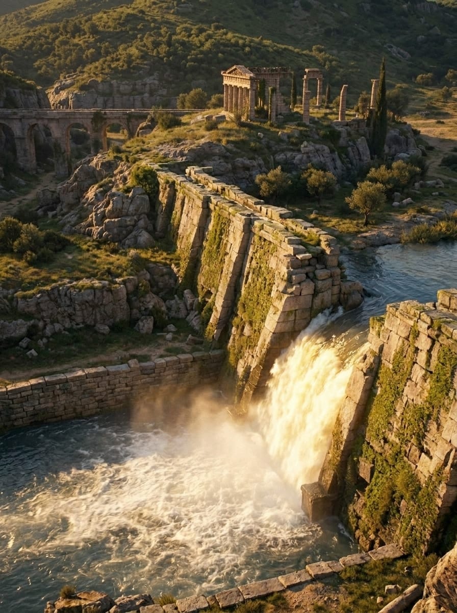 Peneus River entity image. Greek Mythology