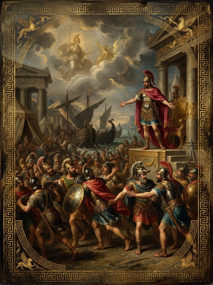 Agamemnon Tests the Greeks entity image. Greek Mythology