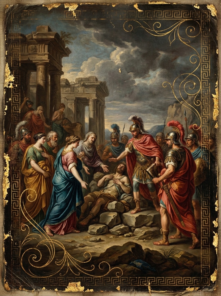 image de l'entité de La mort de Palamède. Mythologie grecque