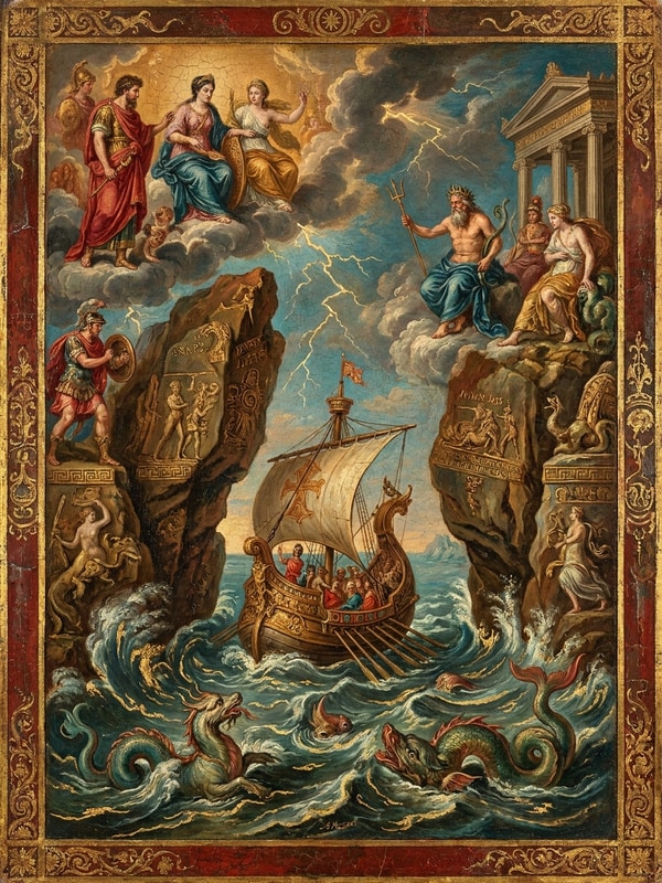 The Clashing Rocks entity image. Greek Mythology