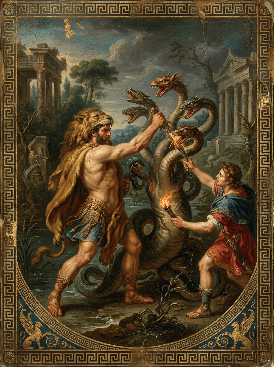 The Lernaean Hydra entity image. Greek Mythology