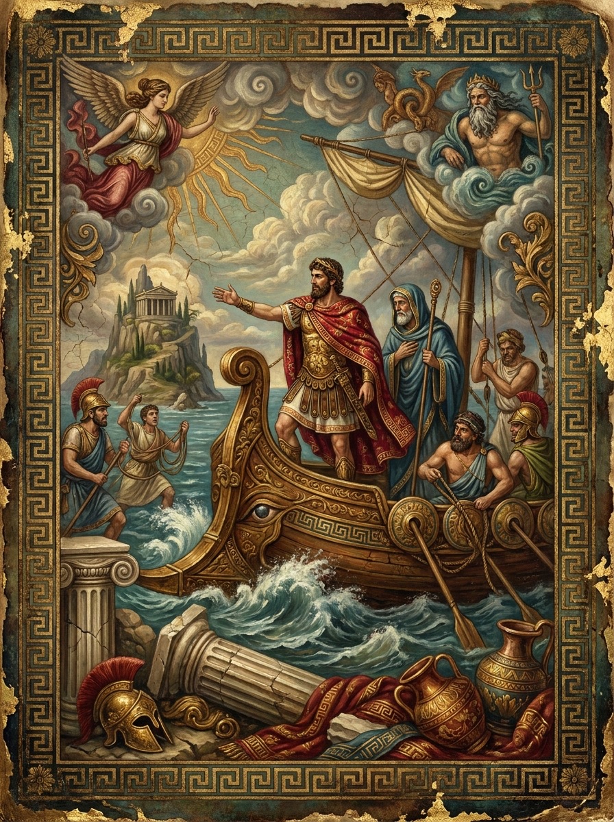 Telemachus Seeks His Father entity image. Greek Mythology