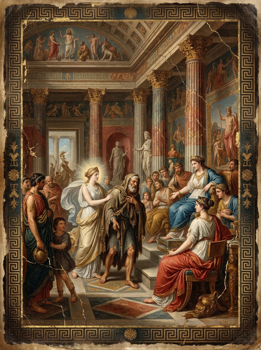 The Beggar Enters the Palace entity image. Greek Mythology