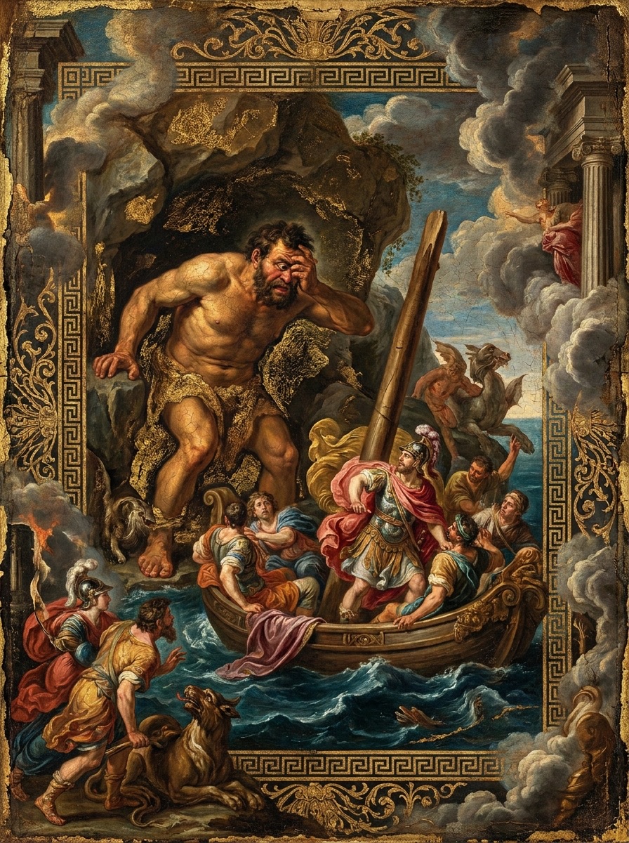 image de l'entité de Polyphème le Cyclope. Mythologie grecque