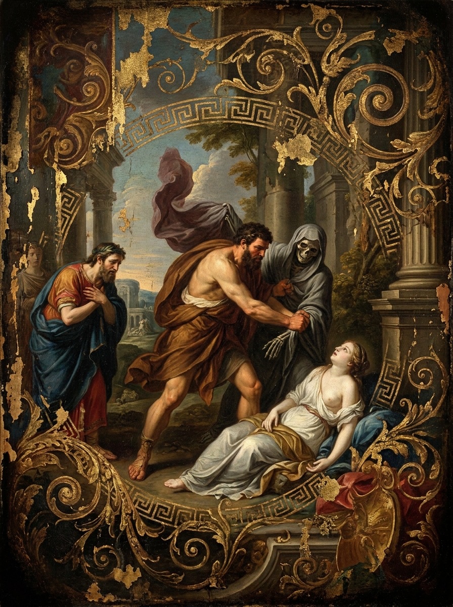 Heracles and Admetus entity image. Greek Mythology