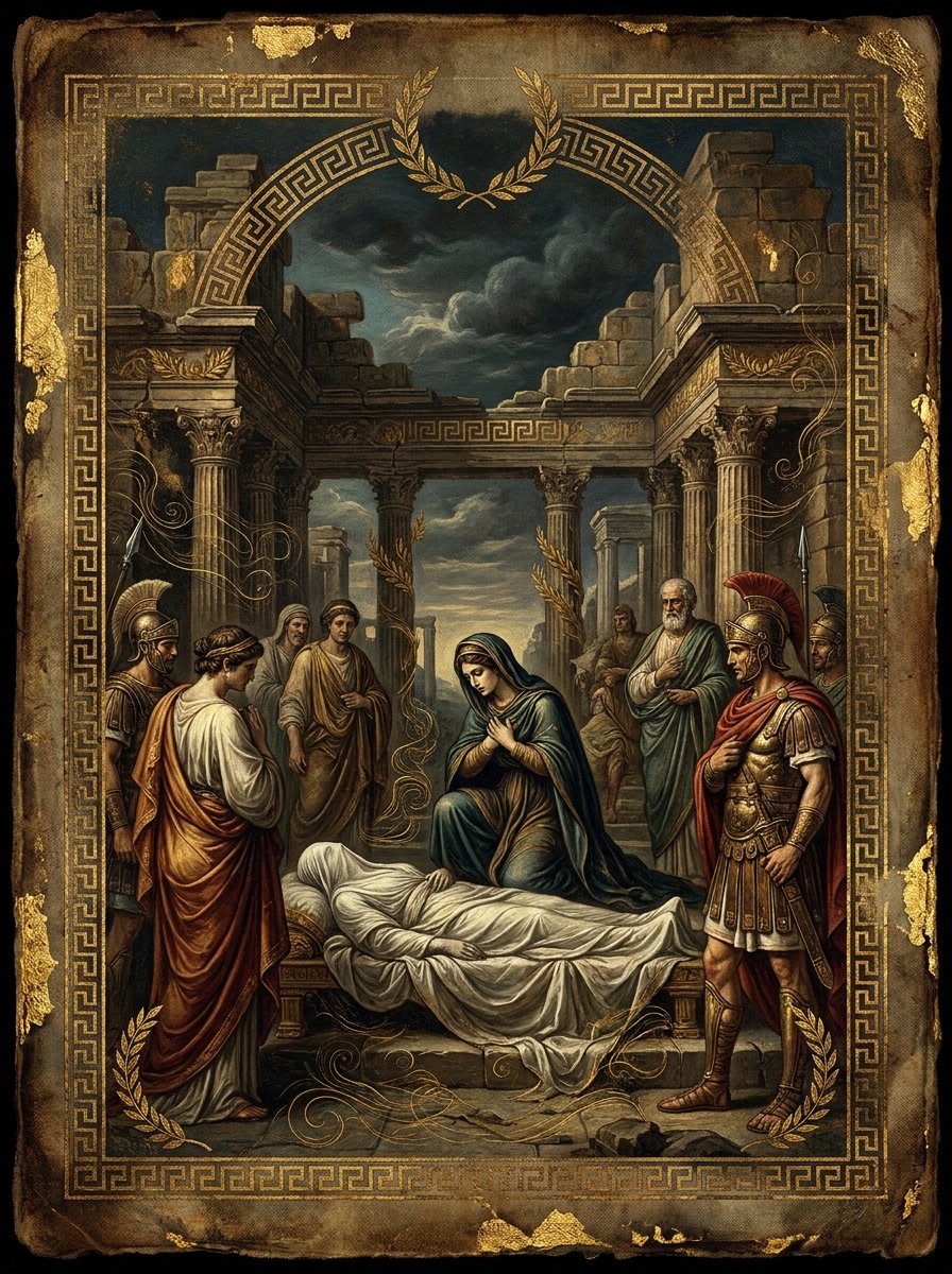 imagen de la entidad de Antígona. Mitología griega