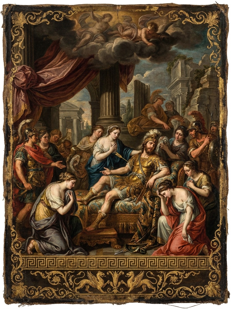 The Death of Paris entity image. Greek Mythology