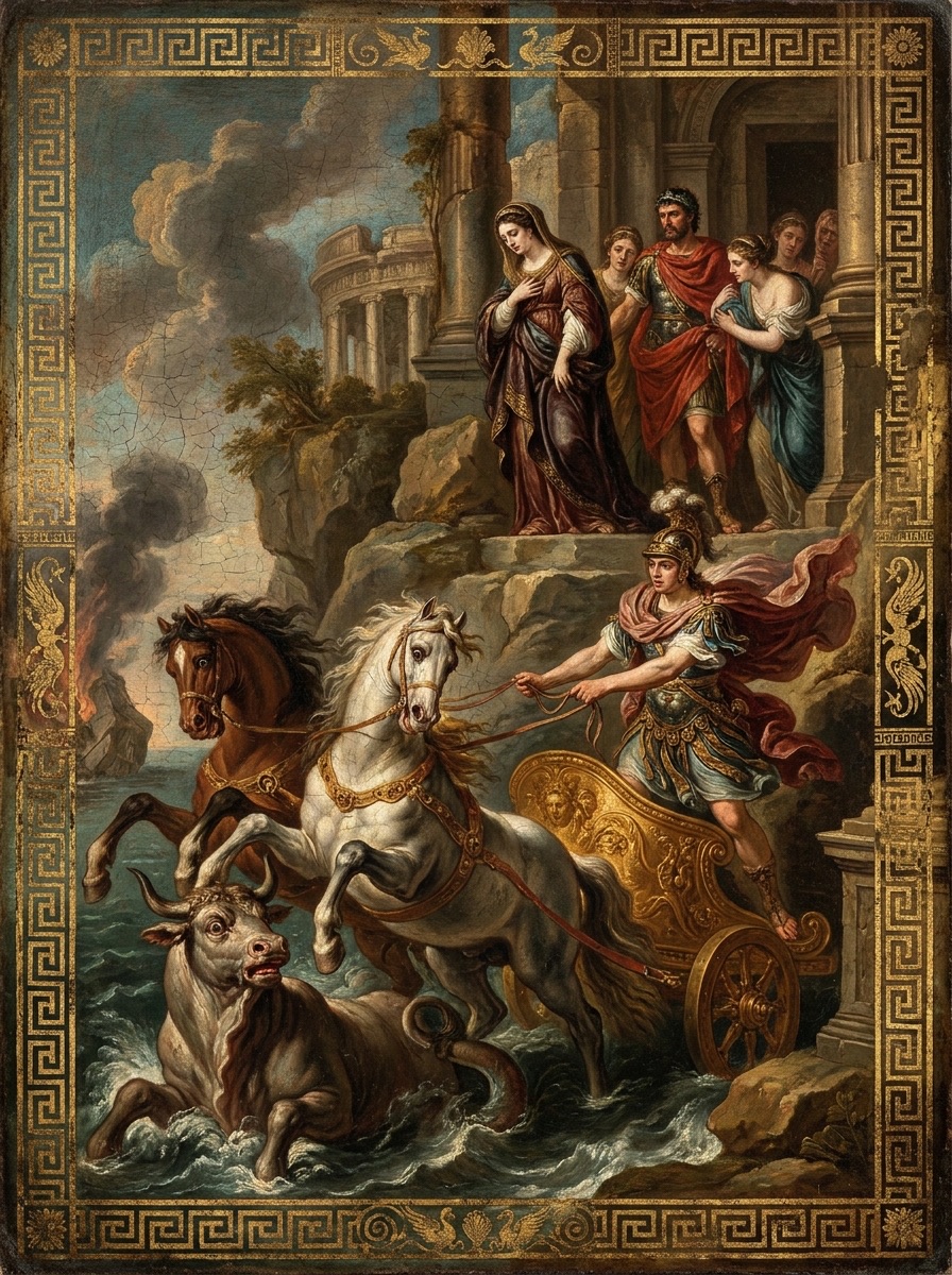 Phaedra and Hippolytus entity image. Greek Mythology