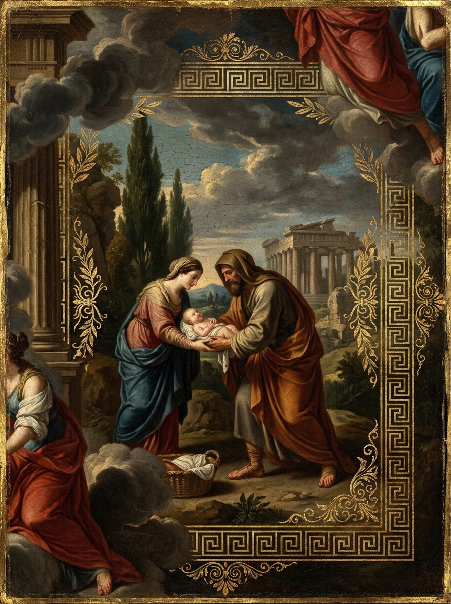 The Birth and Exile of Oedipus entity image. Greek Mythology